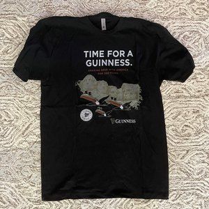 Guinness - Black T Shirt Mount Rushmore and Toucan (Medium)